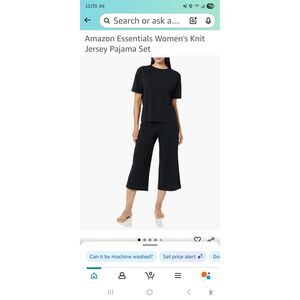 Amazon Essentials Women's Knit Jersey Pajama Set, Size: XS